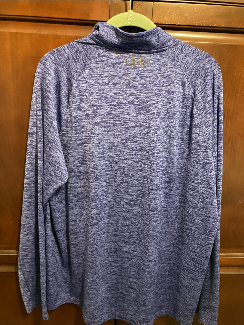 Under Armour Blue Heather 1/4 Zip Pullover - Picture 2 of 5